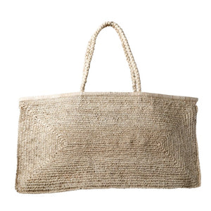 Double Crochet Raffia Extra Large Tote - Natural