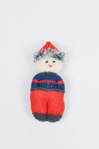 Hand Knitted Doll With Hat